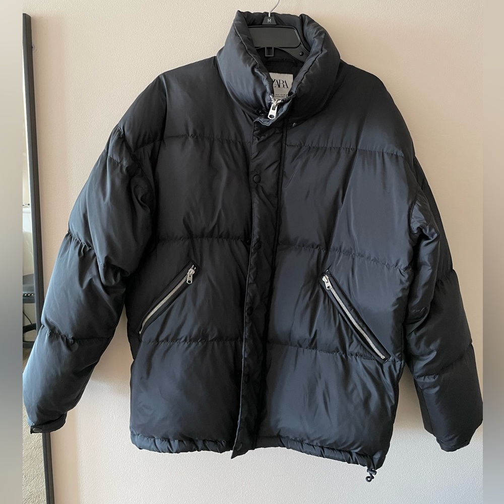 Zara Mens Oversized Puffer Jacket
